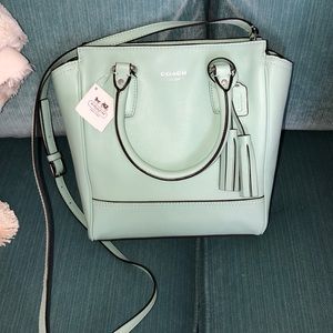 BRAND NEW NEVER USED Coach mint crossbody bag